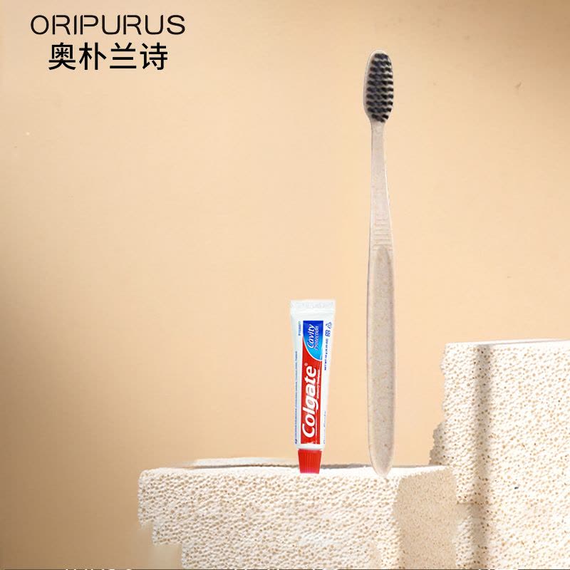 奥朴兰诗ORIPURUS小麦秸秆一次性牙刷 环保出行的理想选择